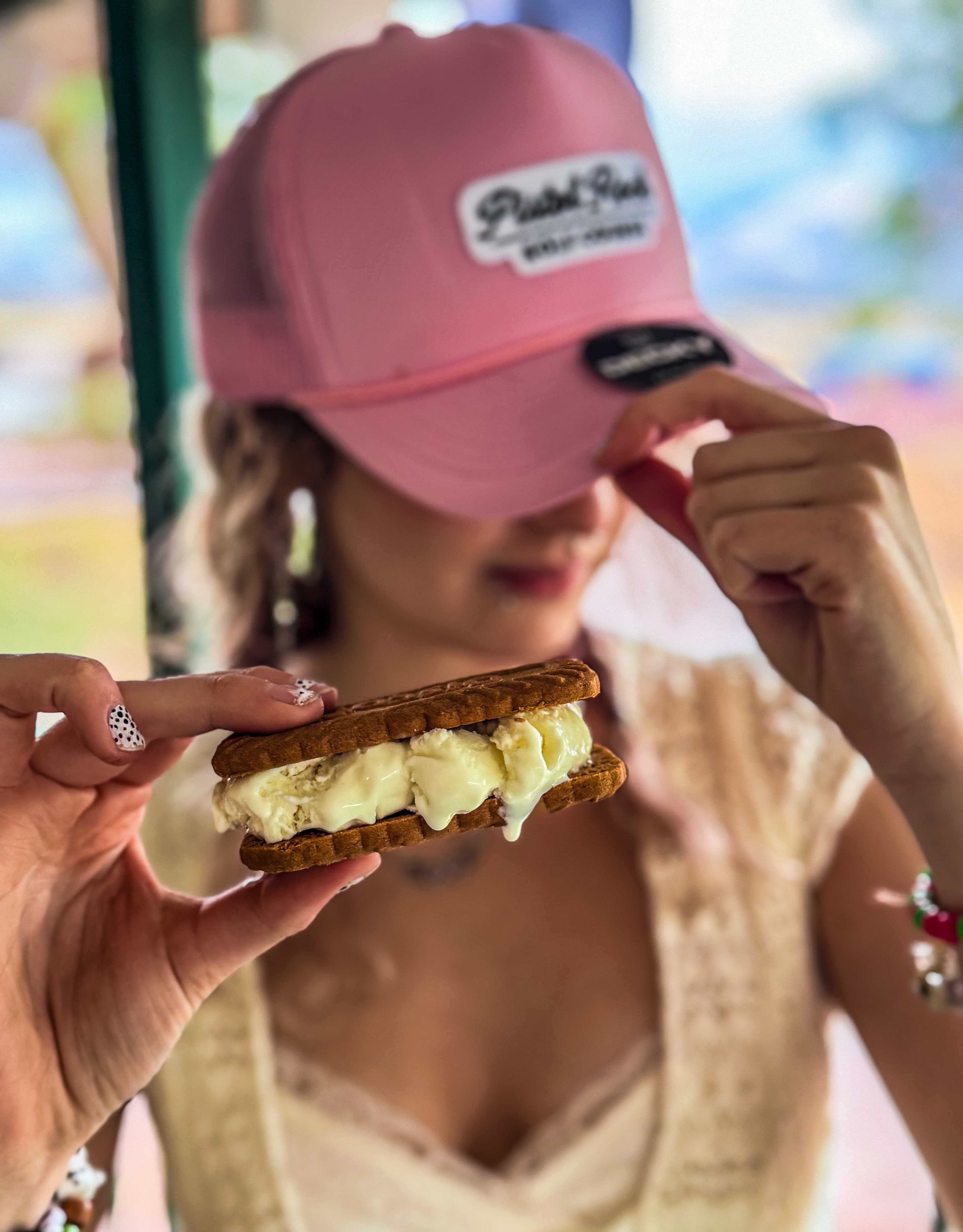 A Pistol Rock Biscoff ice cream sandwich at The Treehouse